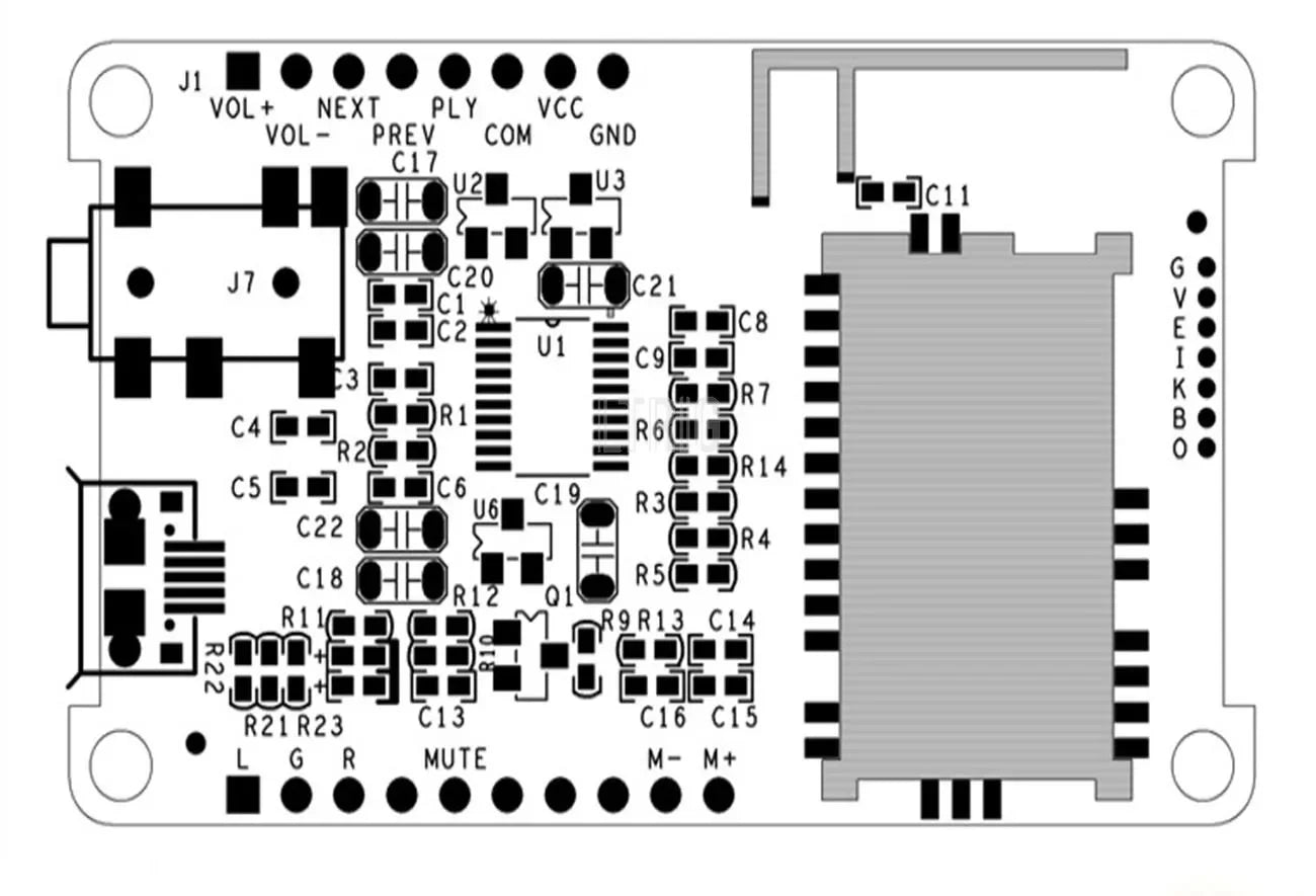 Custom Custom LTRIG custom 1Pcs QCC3031 / QCC3032  5.0 lossless APTXHD pair box TWS amp HIFI low power consumption PCM5102A Manufacturer