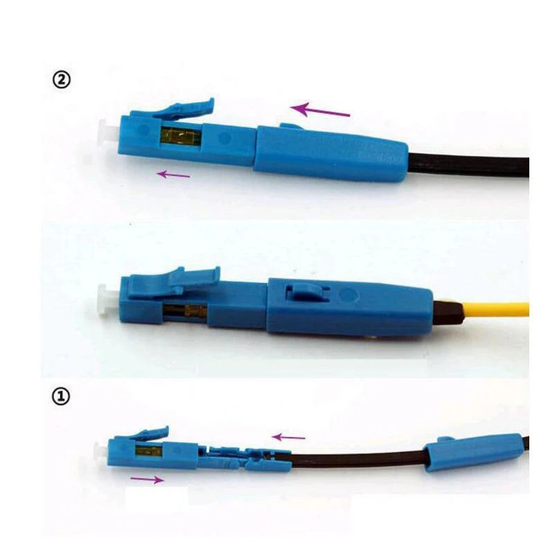 Custom 10PCS high quality LC UPC single-mode fiber optic quick connector LC Embedded type FTTH Fiber Optic Fast Connector Manufacturer