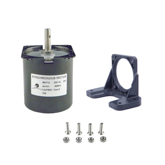 Custom 68KTYZ 220V Synchronism Motor 1.2RPM 2.5RPM 5RPM 10RPM 15RPM 20RPM Electric Motor With Motor Universal Mounting Fixed Bracket Manufacturer