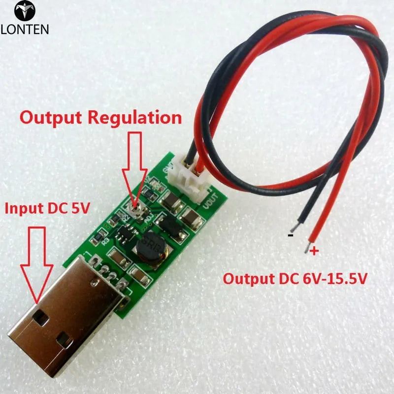 Custom TB293 7W USB DC 5V to 6V 9V 12V 15V Adjustable Output DC DC Converter Step Up Boost Module for LED Motor fan Manufacturer