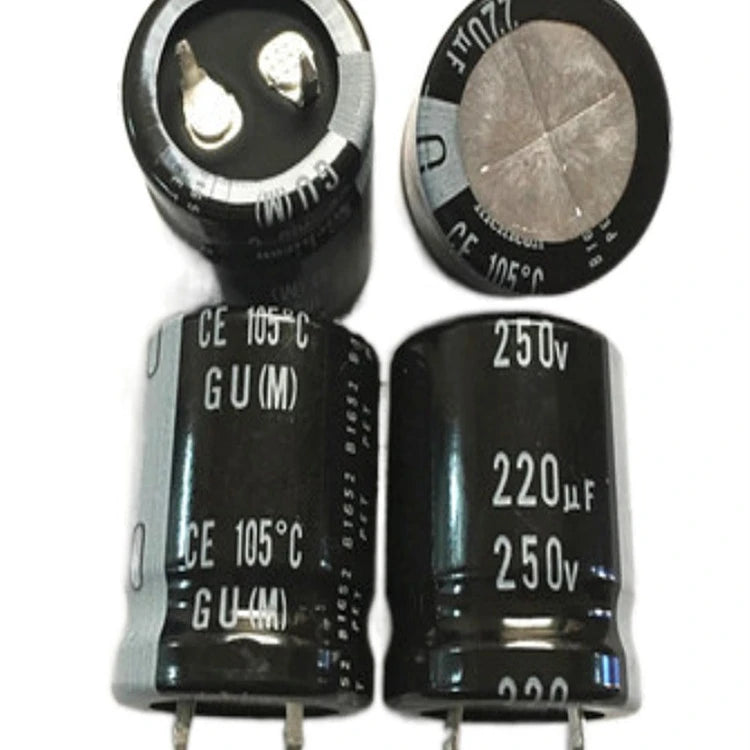 Custom high quality 250V220UF 22X25 22X30MM aluminum electrolytic capacitors 250V220UF 22X25 22X30 22X35 25X20MM Manufacturer