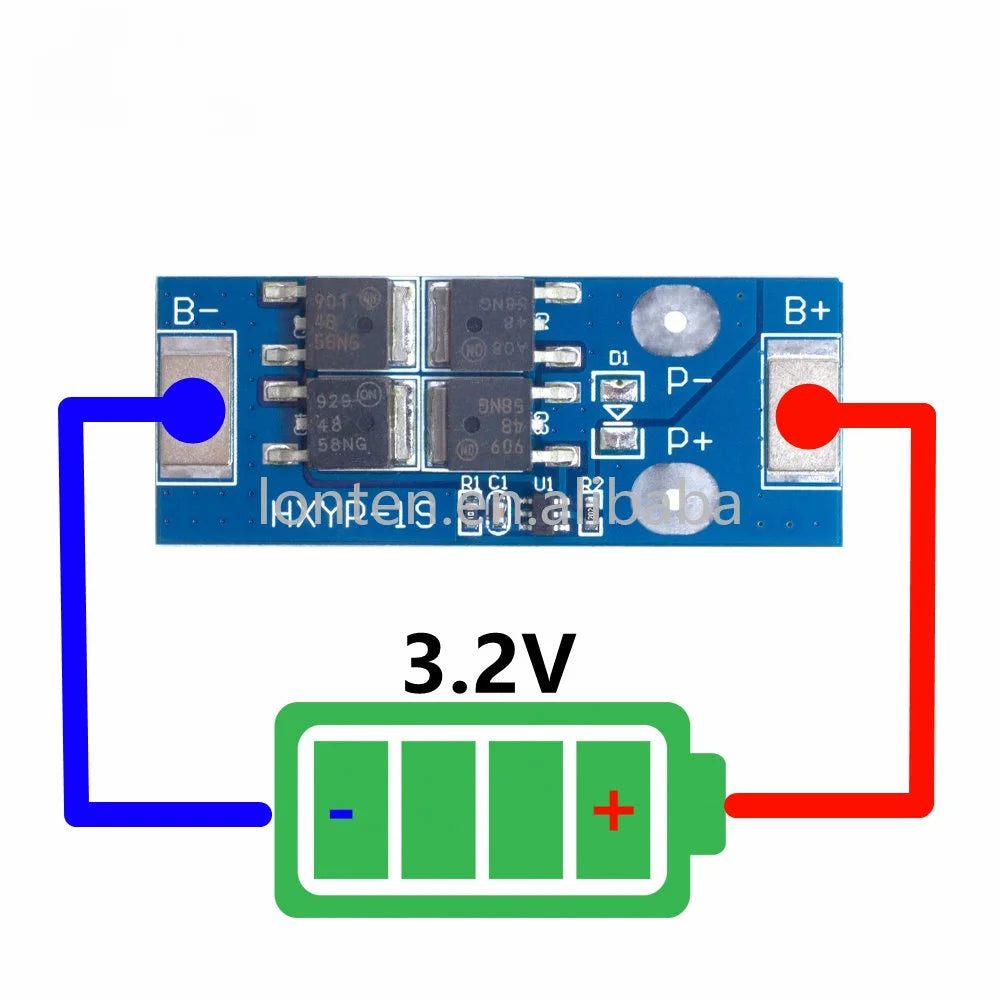 Custom EGBO 1S 3.7V 4.2V  16A  4MOS battery BMS LiFePO4 3.7V LI-Ion Lithium Battery Protection Board Charging Voltage Manufacturer