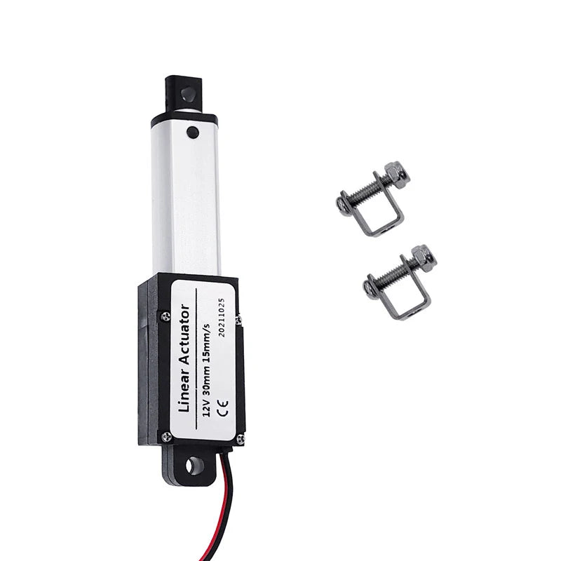 Custom Electric Linear Actuator 30mm 50mm stroke DC 12V linear actuator motor 30N/60N/100N/150N linear motor controller Manufacturer