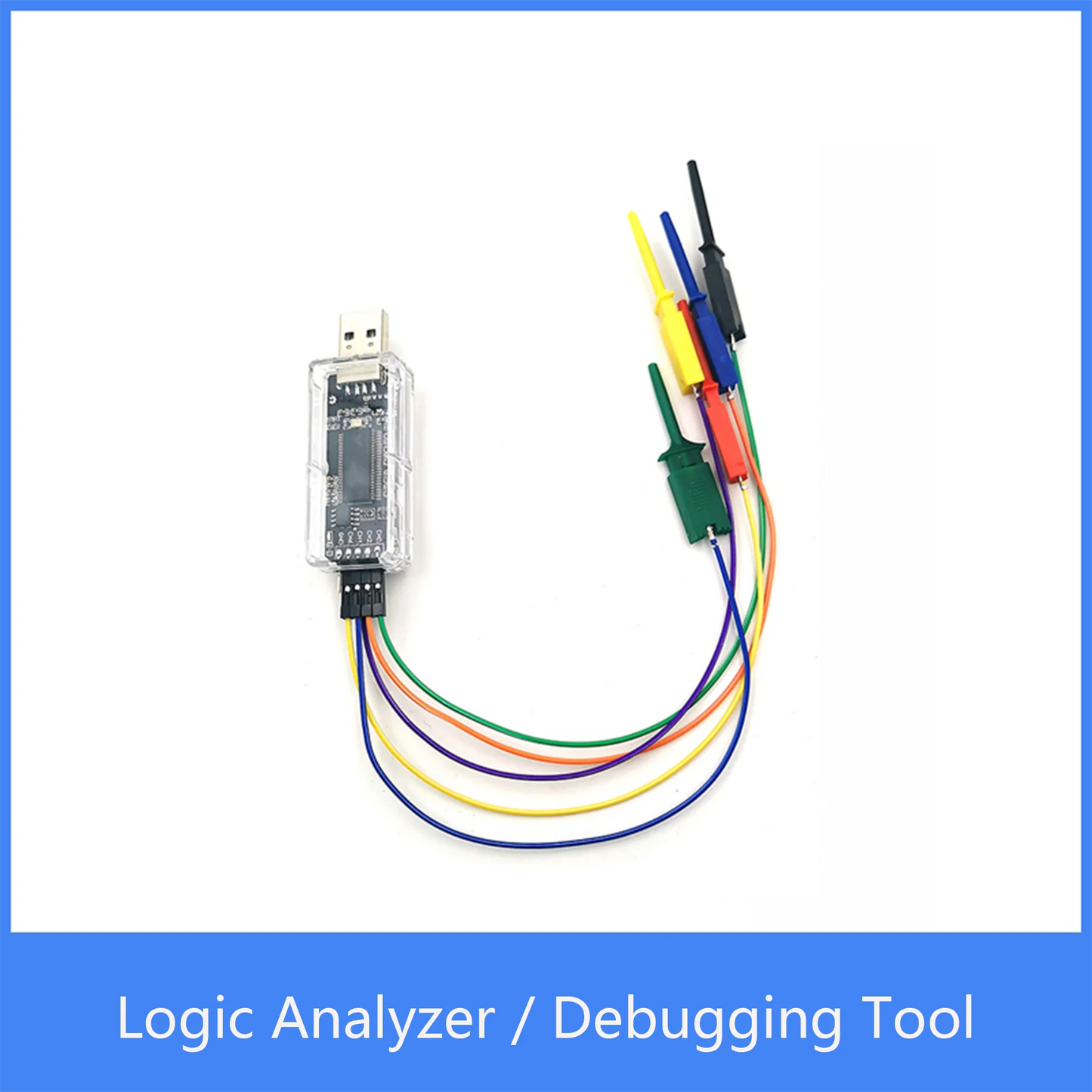 Custom nanoDLA Logic Analyzer ARM FPGA Debugging Tool Protocol Analysis 24MHz Sampling Rate 8 Channels Open Source Sigrok PulseView Manufacturer