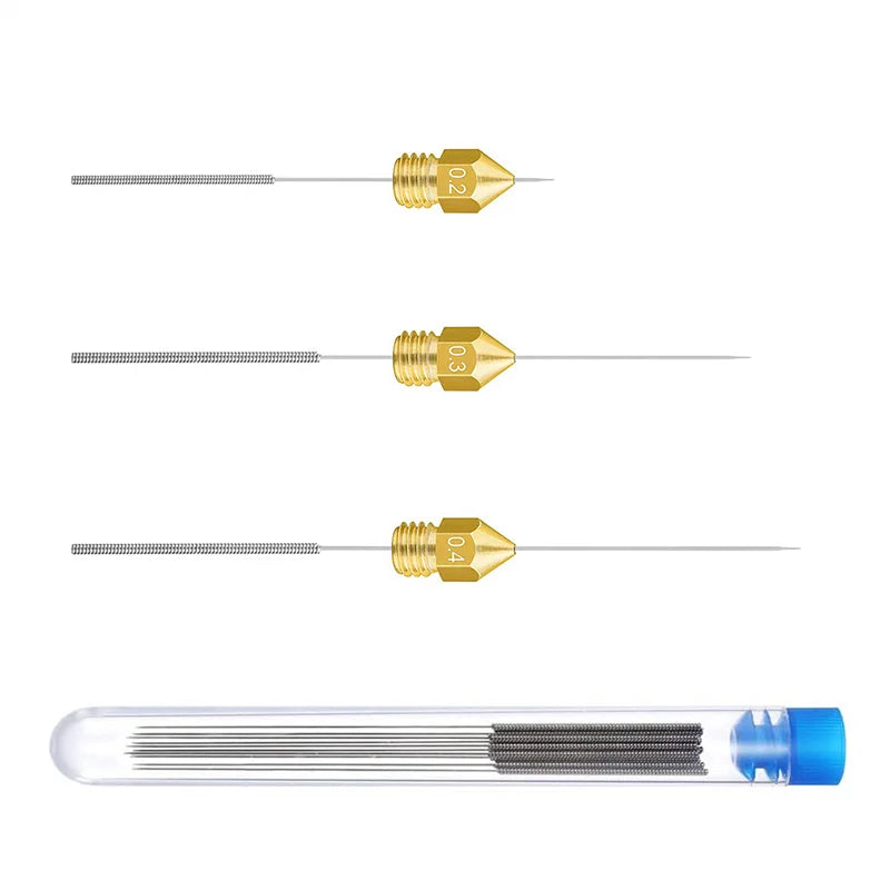 Custom Stainless Steel Nozzle Cleaning Needles Tool 0.2mm 0.25mm 0.3mm 0.35mm 0.4mm Drill For V6 Nozzle Electronic Component Manufacturer