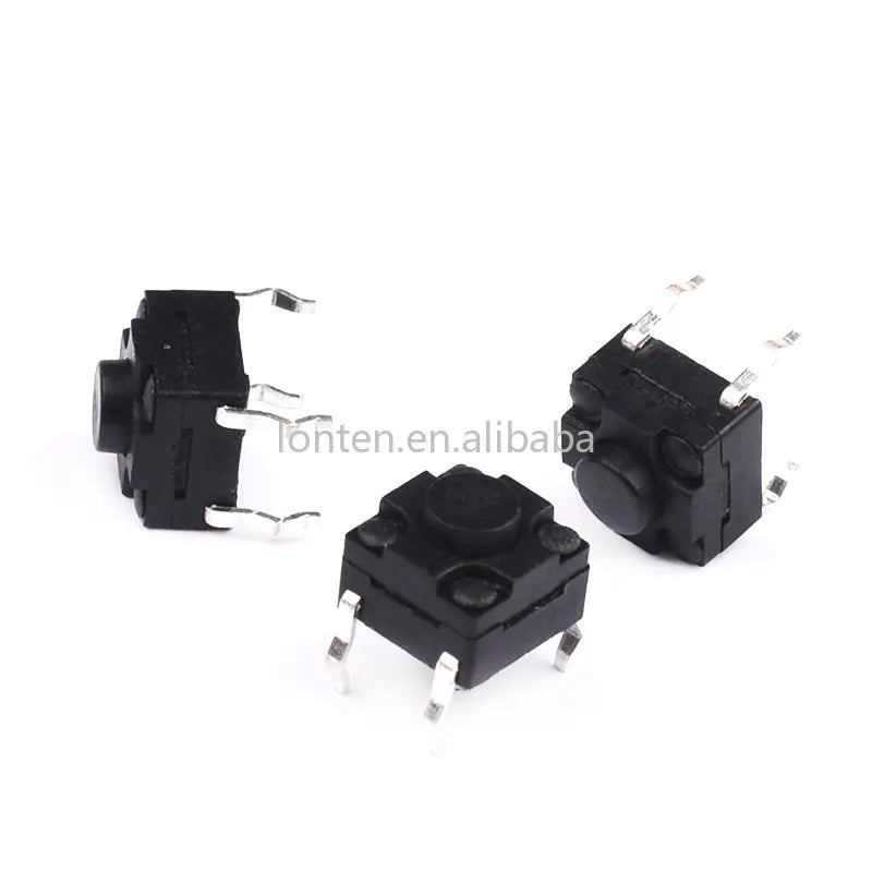 Custom 20pcs Waterproof Tact Switch 6X6 switch 4 Pin 6*6*5MM/6MM/7MM/8MM/9MM/10MM Manufacturer