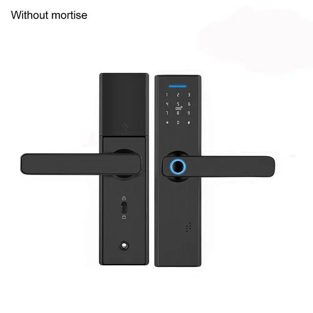 Custom Home Electronic Electric Tuya APP Wifi Smart Lock,Digital Biometric Fingerprint Door Lock  password IC Manufacturer