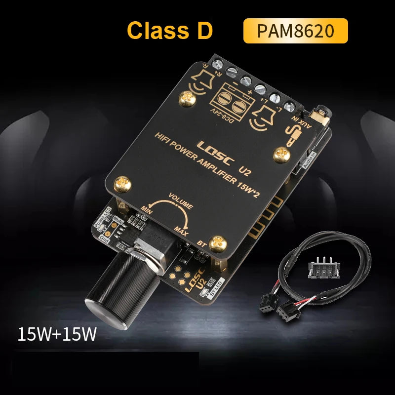 Custom 5.0 2*15W Digital Audio Power Amp PAM8620 HiFi Stereo Dual Channel Class D audio Amplifier Board pcb assembly Manufacturer