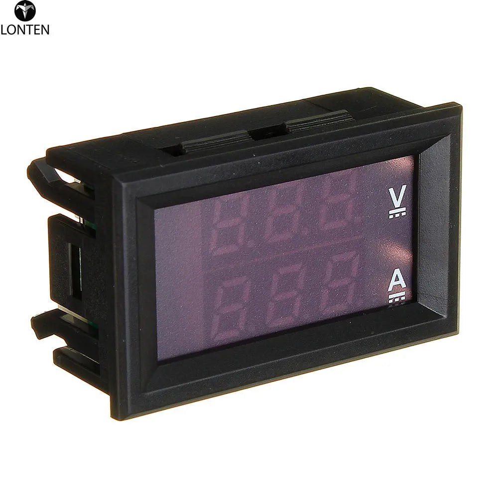 Custom Lonten 3pcs/lot Mini Digital Voltmeter Ammeter DC 100V 10A Panel Amp Volt Voltage Current Meter Tester 0.56" Red Red Dual LED Di Manufacturer