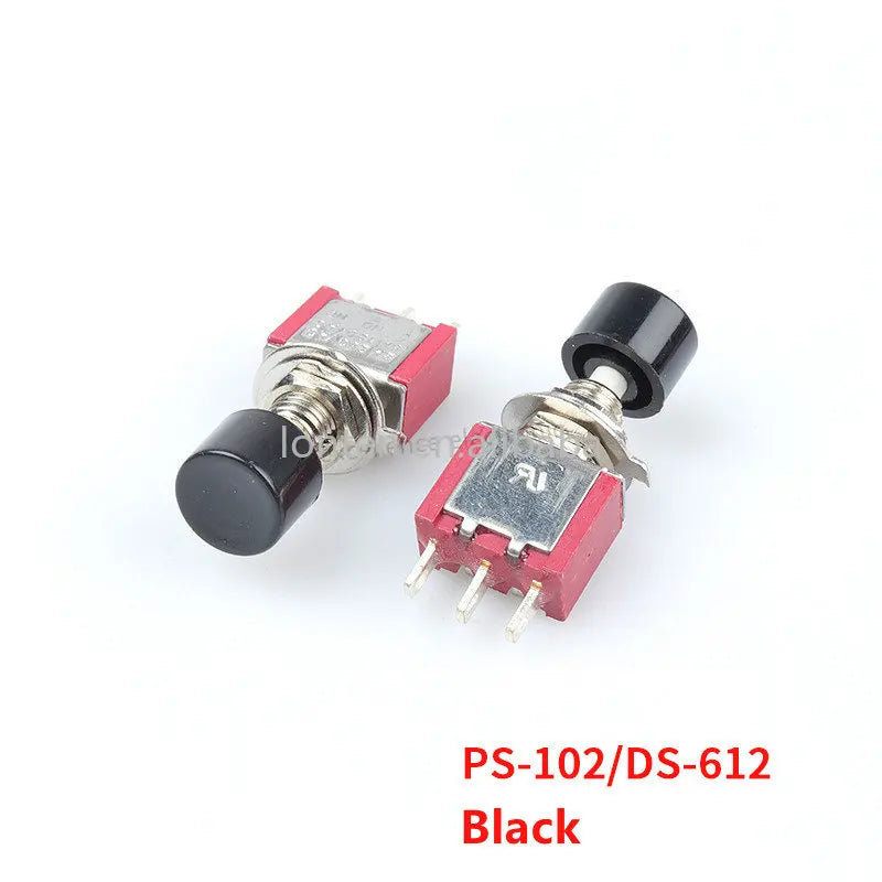 Custom 5P PS-102 DS-612 3Pin 6mm Mini Momentary Automatic Return Push Button Switch ON-(ON) 2A 250VAC/5A 120VAC Toggle Switches Manufacturer