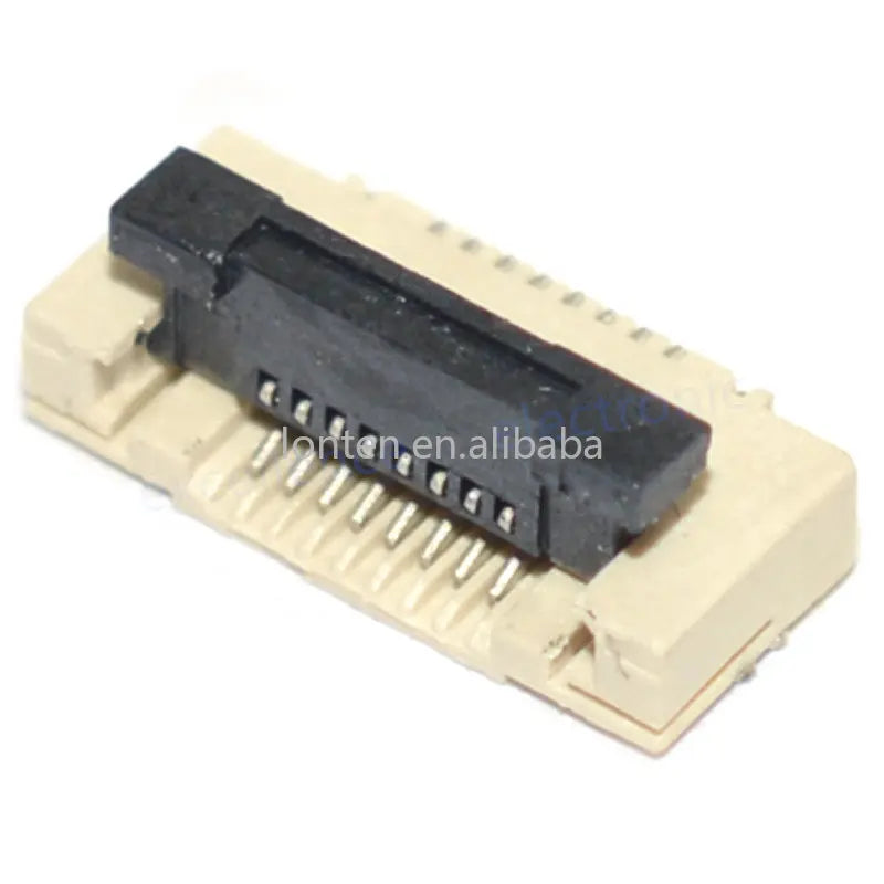 Custom Custom  0.5mm Pitch Under Clamshell Socket FPC FFC Flat Cable Connector 4P 5P 6P 8P 10P 12P 14P 16P 20P 22P 24P 30P 34P 40P 50P Manufacturer