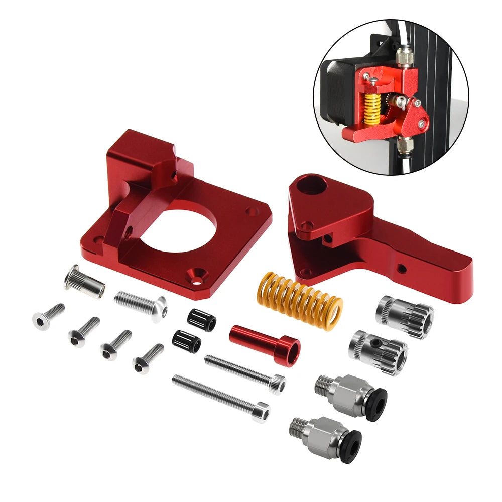 Custom 3D Printer Accessories CR10 PRO Upgraded Dual Gear MK8 Extruder Double Pulleys Metal Direct Aluminum Extruder For CR-10S Manufacturer