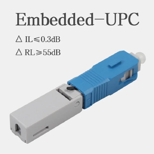 Custom 100PCS SC UPC-1803 FTTH Optical fibe quick connector SC UPC FTTH Fiber Optic Fast Connector SC Fiber Assembly connector Manufacturer