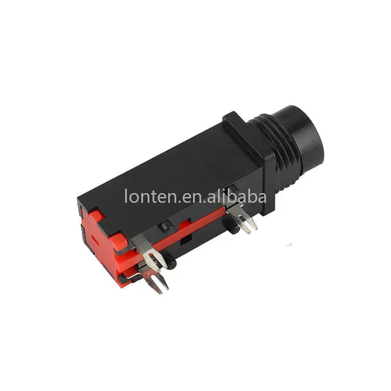 Custom 5PCS 6.35mm / 6.5mm Jack Gold Plated 3P Microphone Socket 6.35 /6.5 Audio Straight Jack Connector Manufacturer