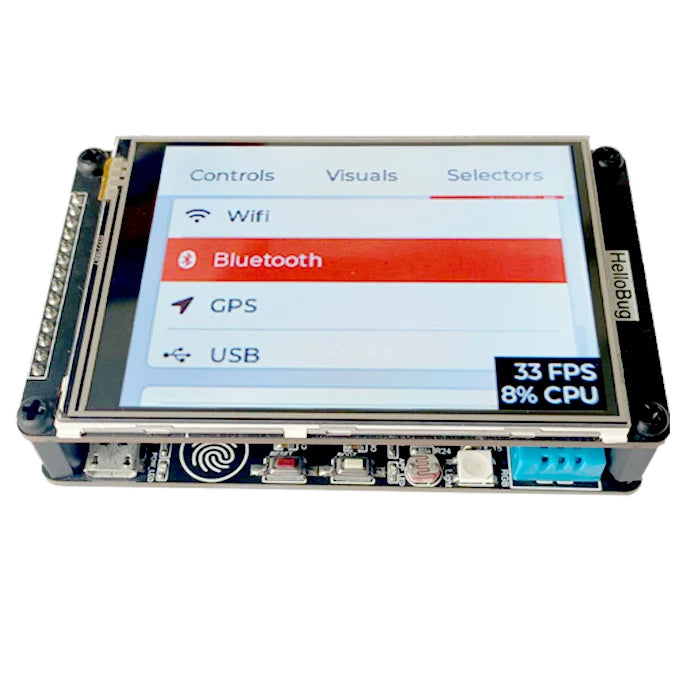 Custom ESP32 HelloBug Development Board LCD LVGL LittlevGL WIFI BT Screen Manufacturer