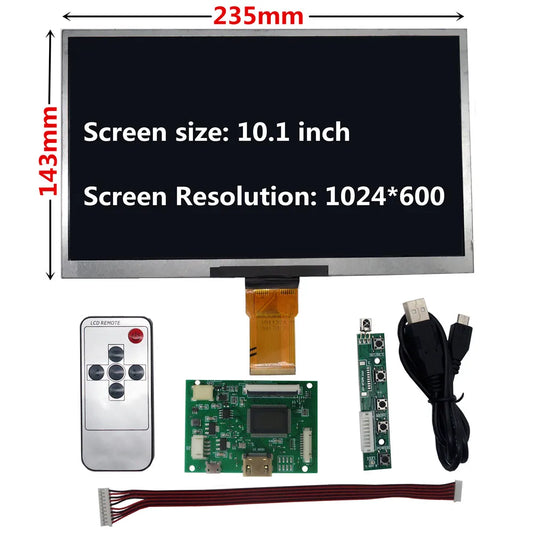 Custom 10.1 Inch 1024*600 TFT LCD Screen Display For Lattepanda,Raspberry Pi Banana Pi Monitor Driver Control Board HD-Compatible Manufacturer