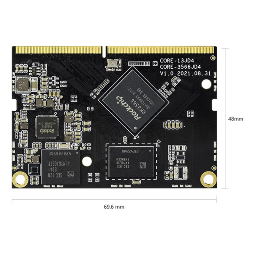 Custom Firefly Core-3566JD4 core board 4G/3G Gigabit network port PCIE2.0 SATA M.2 AI intelligence Manufacturer