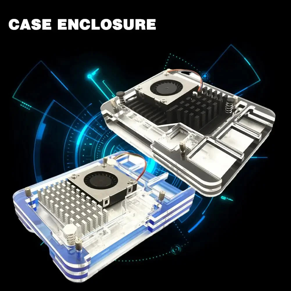 Custom New For Raspberry Pi 5 4GB/8GB Acrylic Case Support Installation Official Active Cooling Fan For Raspberry Pi 5 Manufacturer