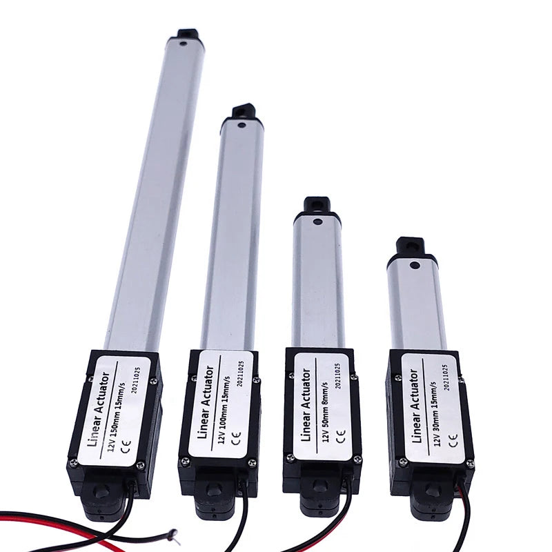 Custom Mirco Electric Linear Actuator 30N/60N/100N/150N 100mm DC12V Motor Controller Mini Eectric Push Rod Putter Manufacturer