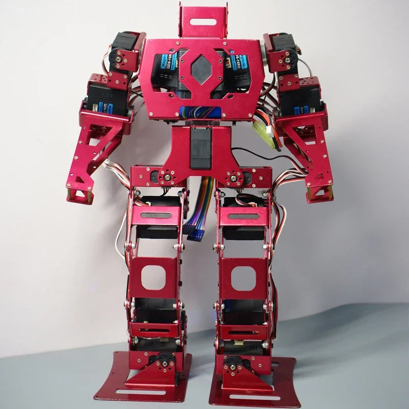 Custom For Arduinos Program Metal 15 Dof Biped Robot With Digital Steering Gear Humanoid Robot Fighting Robot Remote Control Battle Manufacturer