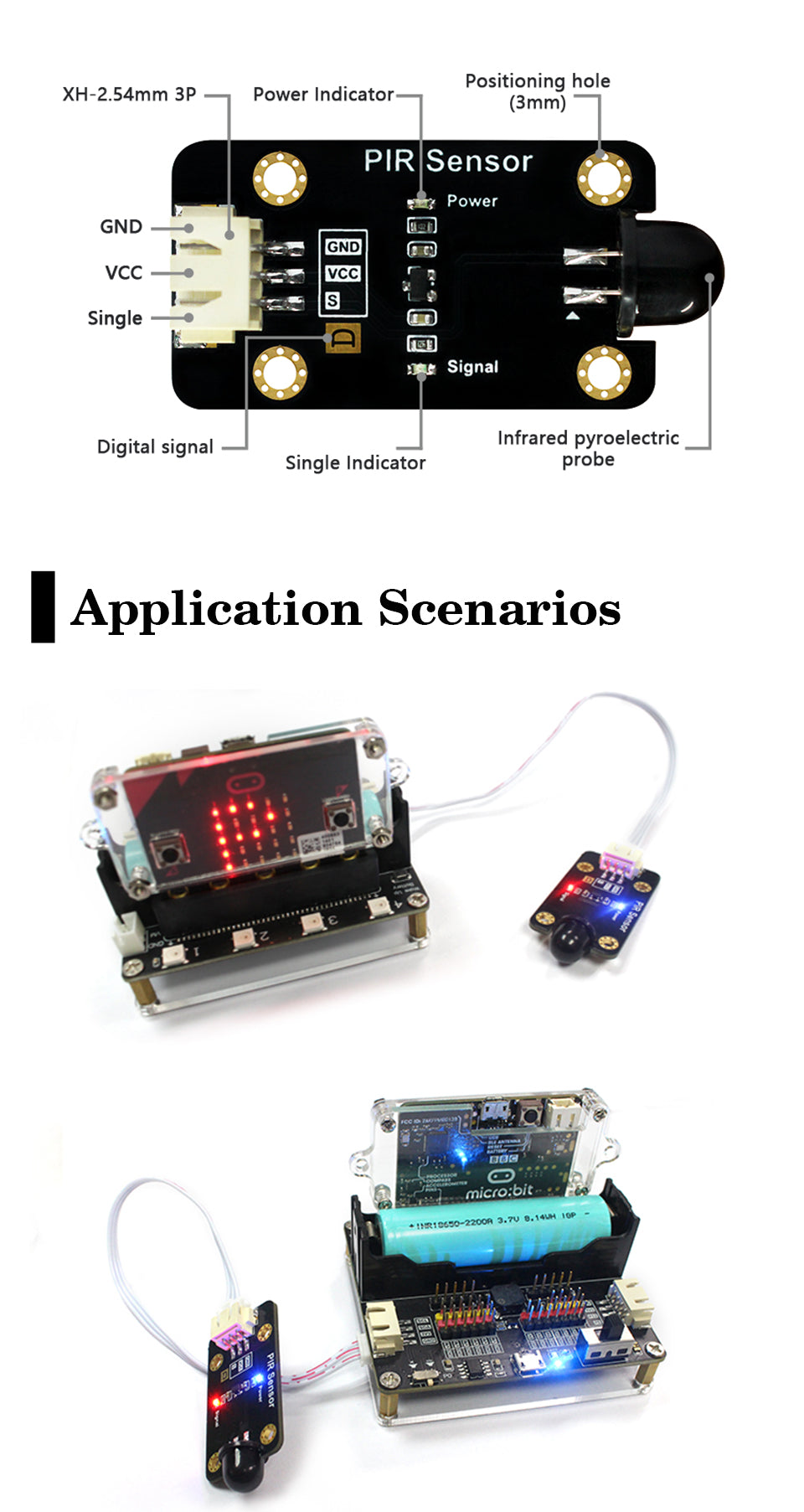 Custom PCB 12v adapter pcba Human Body Infrared Sensor PIR Senor Detector Module for pyBoard MicroBit pcba alarmer gsm