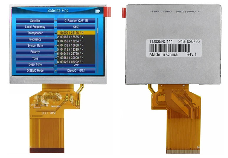 Custom 3.5 Inch HD TFT For Satlink WS-6906 WS 6906 Satellite Finder LQ035NC111 LQ035NC121 LCD Screen Panel Manufacturer