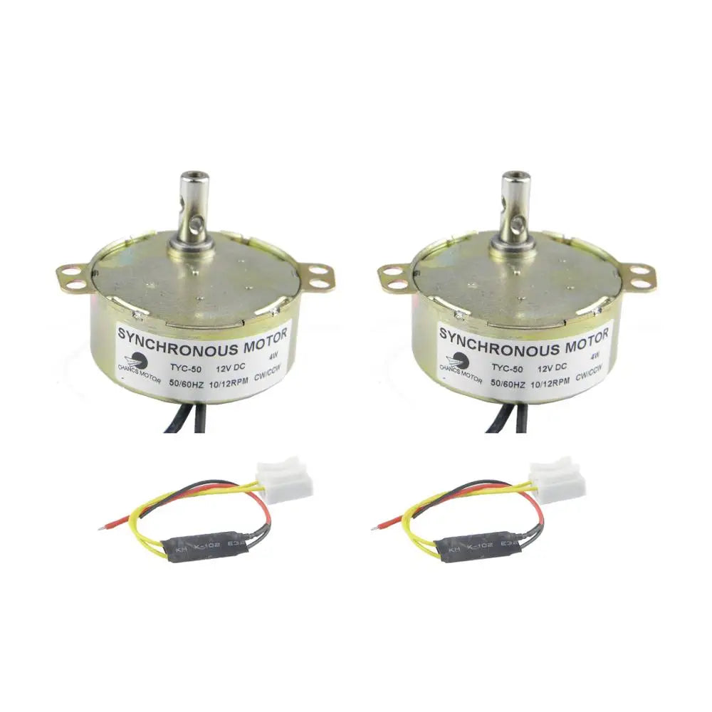 Custom 2PCS Electric Synchron Motor TYC-50 DC 12V 10-12RPM CW/CCW Turntable Gear Box for Microwave Oven Manufacturer