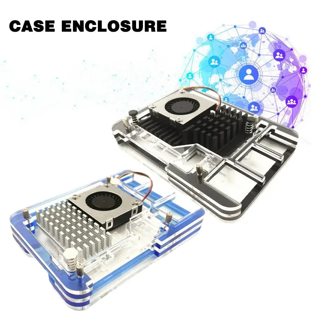 Custom New For Raspberry Pi 5 4GB/8GB Acrylic Case Support Installation Official Active Cooling Fan For Raspberry Pi 5 Manufacturer