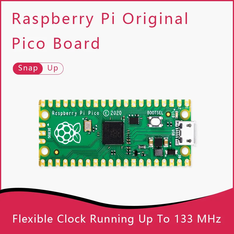 Custom Raspberry Pi Pico a Tiny, Fast, And Versatile Board Built Using RP2040 Dual-Core Arm Cortex-M0+ Processor With 264KB RAM Manufacturer