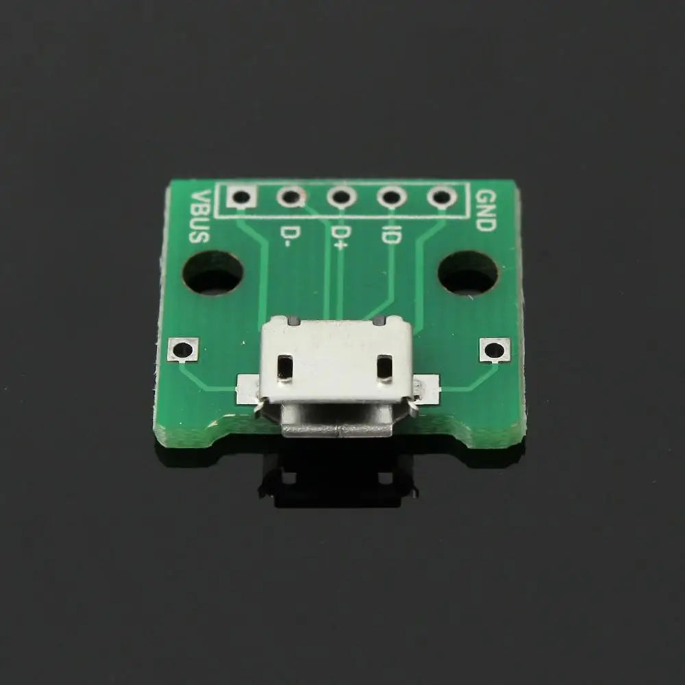 Custom 100Pcs/lot 5pin Female Connector MICRO USB To DIP Adapter B Type Pcb Converter Kit Manufacturer