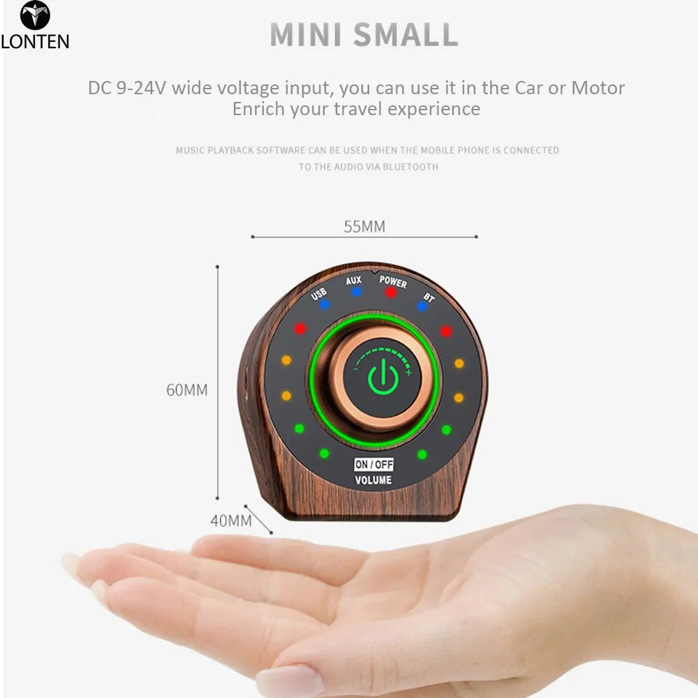 Custom Lonten TPA3116 Class D wireless 5.0 HIFI 2x50W Passive Stereo Amplifier Support 3.5mm AUX BT Type-C Play mini Speaker amp Manufacturer