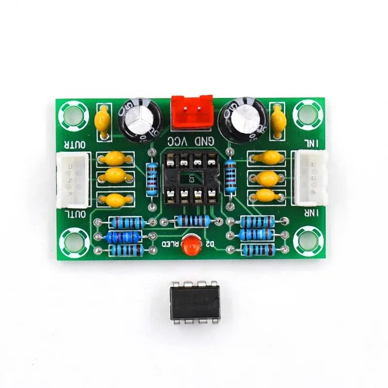 Mini NE5532 tone Preamp Board Audio equalizer Preamplifier Tone Control Pre audio amplifier board DC 12-30V pcb assembly customize
