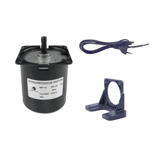 Custom  60KTYZ 220V 30RPM Electric Motor Barbecue High Torque Synchronos With Motor Fixed Bracket And Power Cord Switch Plug 1.5m Manufacturer