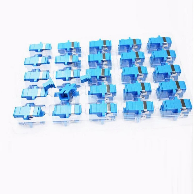 Custom 50PCS/bag SC UPC Simplex mode Fiber optic Adapter SC Optical fiber coupler SC Fiber flange SC UPC connector Manufacturer