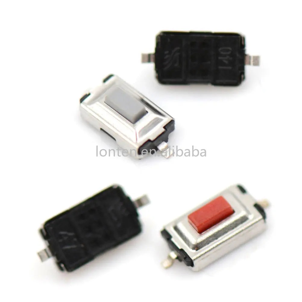 Custom 100Pcs Mini Switch 3x6x2.5mm Two Pin Push Button Switch SMD Tactile Tact Micro Switch MB3/MB4 Tablet PC Power Switch Manufacturer