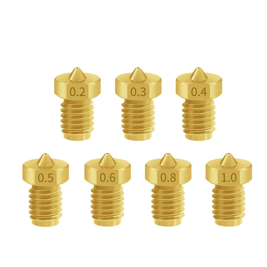 Custom 3D Printer Parts V5 V6 M6 Threaded Nozzle Top Quality V6 Nozzle for E3D Hotend Titan Extruder Prusa i3 mk3 3D Printer Parts Manufacturer