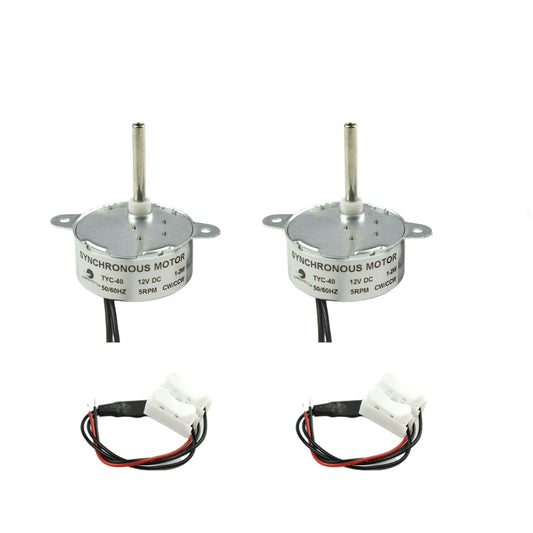 Custom Small Synchronous Motor TYC-40 12V 5RPM AC Inner-Shaft Length 33mm Slow Speed Electric Motor 2PCS Manufacturer