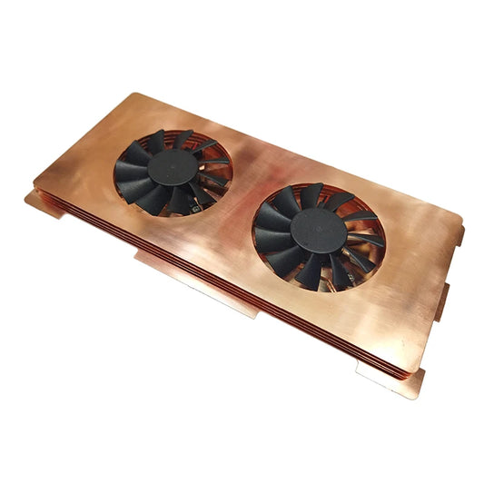 Custom Pure  Copper GPU Backplane Radiator For RTX 3090 3080 3070 Graphics Card Backplate Memory VRAM Heatsink Auxiliary Cooling Fan Manufacturer