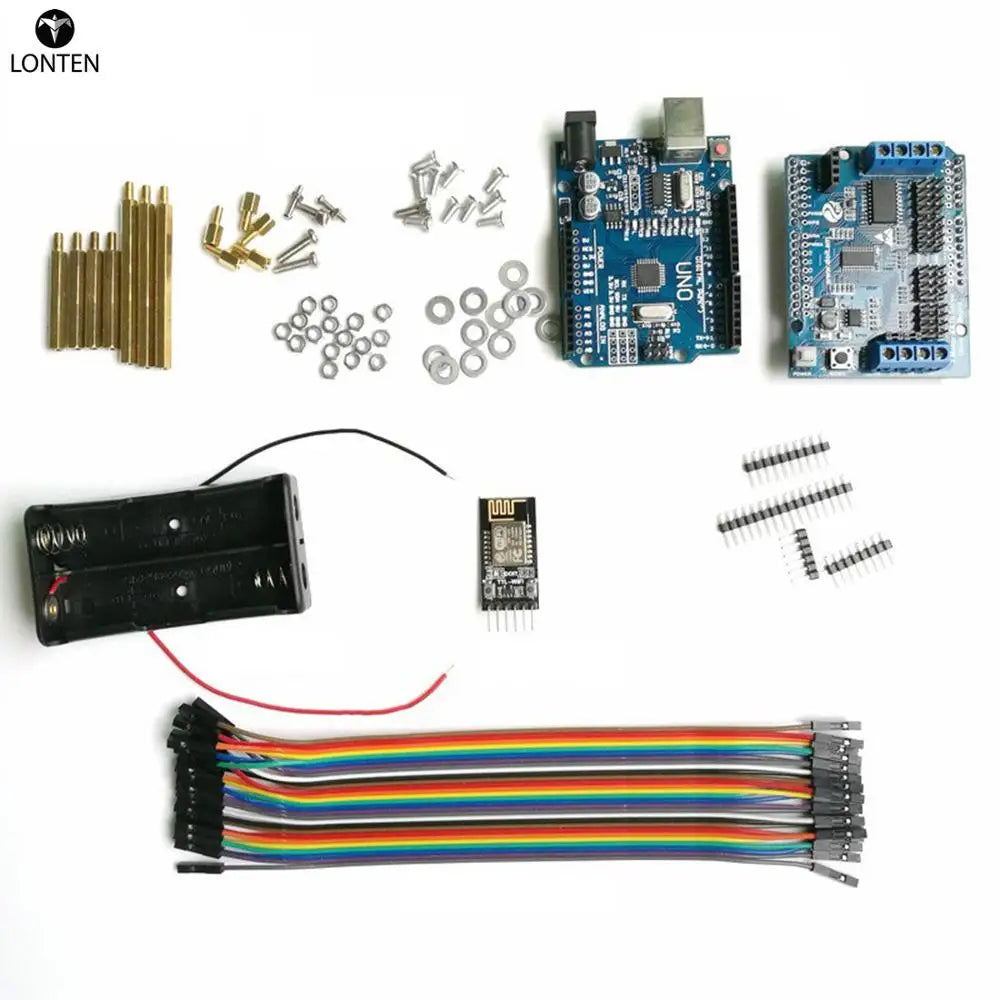 Custom Lonten TP101 High Tech Tracked Robot Smart Car Platform DIY Metal Robot Tank Crawler Chassis Platform Kit for arduinos - Silver Manufacturer