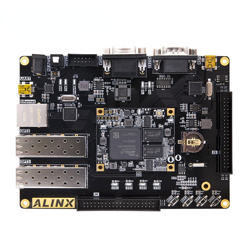 AX7102: XILINX Artix-7 XC7A100T FPGA Development Board A7 SoMs SFP Gigabit Ethernet VGA Evaluation Board Custom PCB