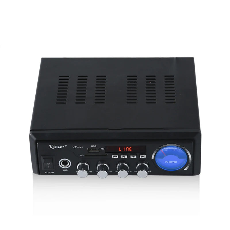 Custom 2*60W  FM Mp3 Player Audio Power AMP Class D Digital Mp3 Decoder Home Car Amplifier AC90-240V Equalizer pcb assembly Manufacturer