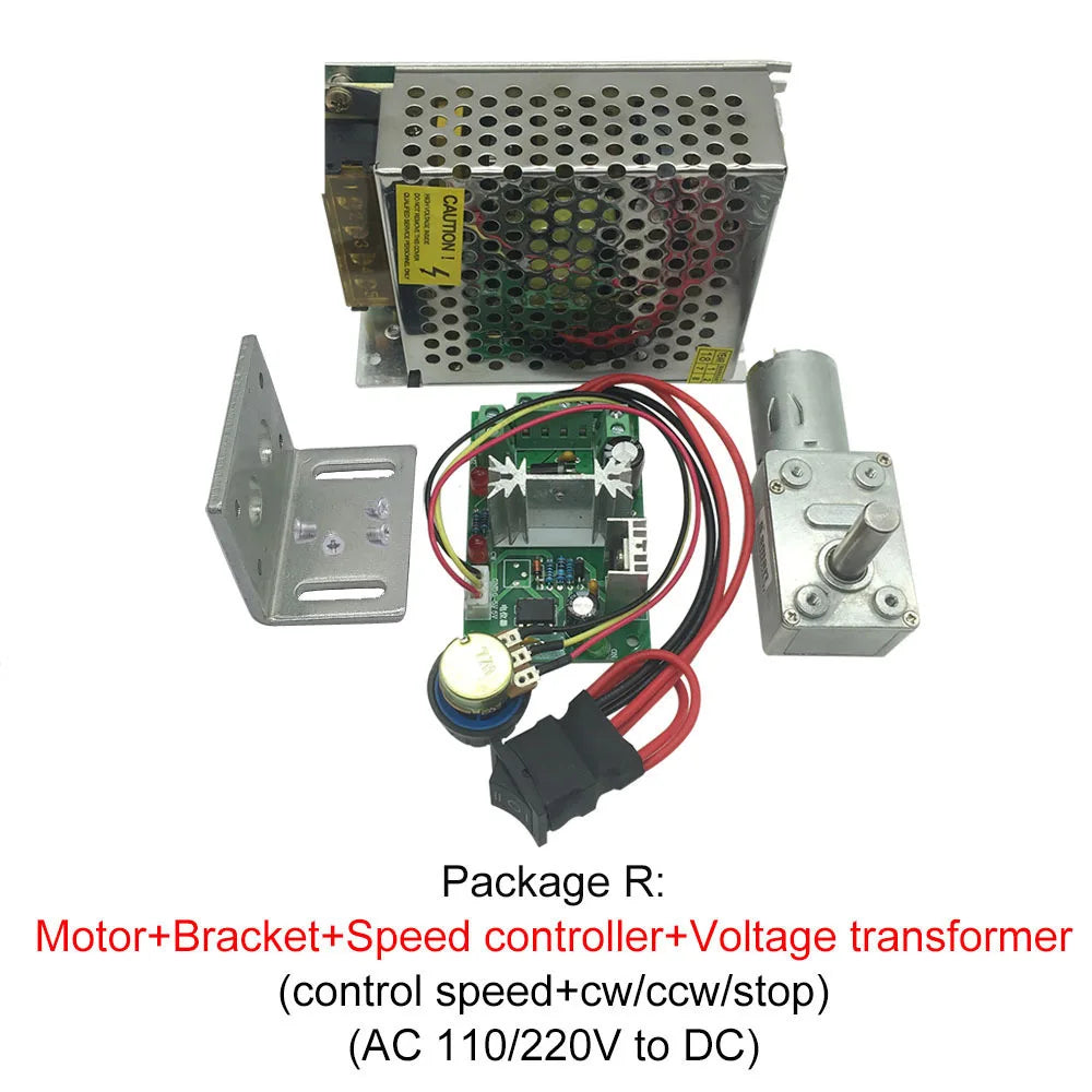 Custom 12V Volt DC Worm Gear Reducer Motors 3V6V9V12V24V DC 8MMD7 Shaft Length 25MM Reversed High Torque Reduction Self-Lock JGY370 Manufacturer