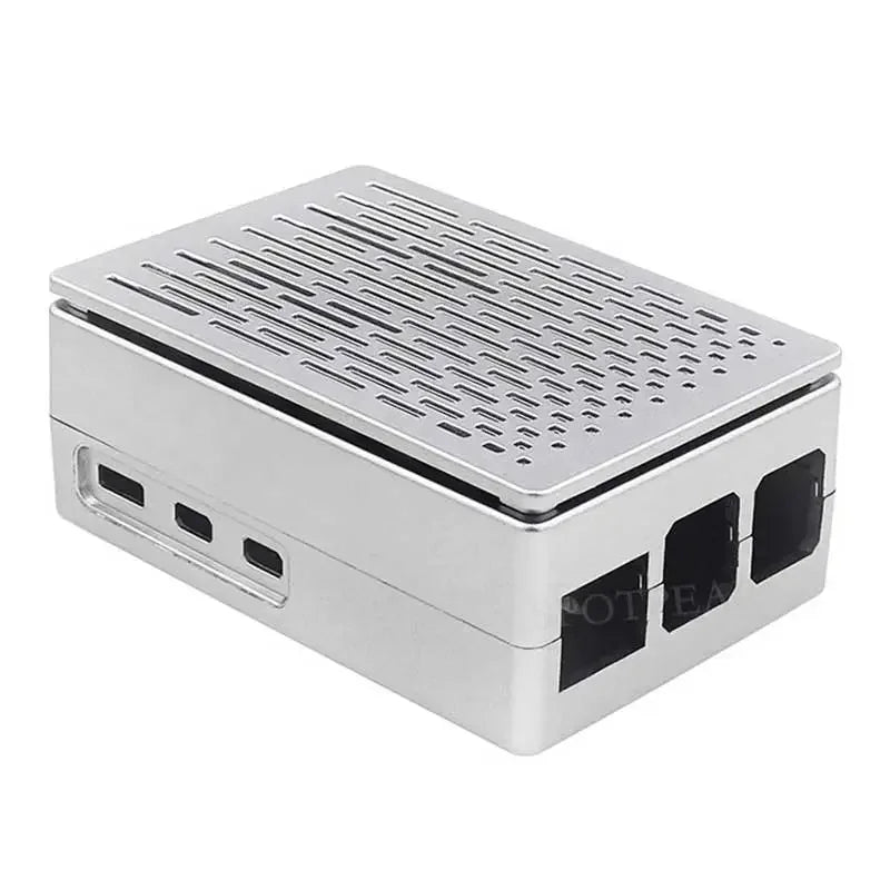 Custom Raspberry Pi 5 ABS Case 3.5inch Display Stripe Compatible Multi-Purpose with Removable Cover and Fan Mount Education