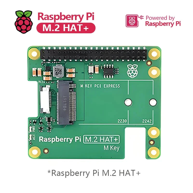 Raspberry Pi 5 Official Original PCIe To M.2 NVMe SSD Raspberry Pi M.2 HAT+ for Raspberry Pi 5 Custom  Custom