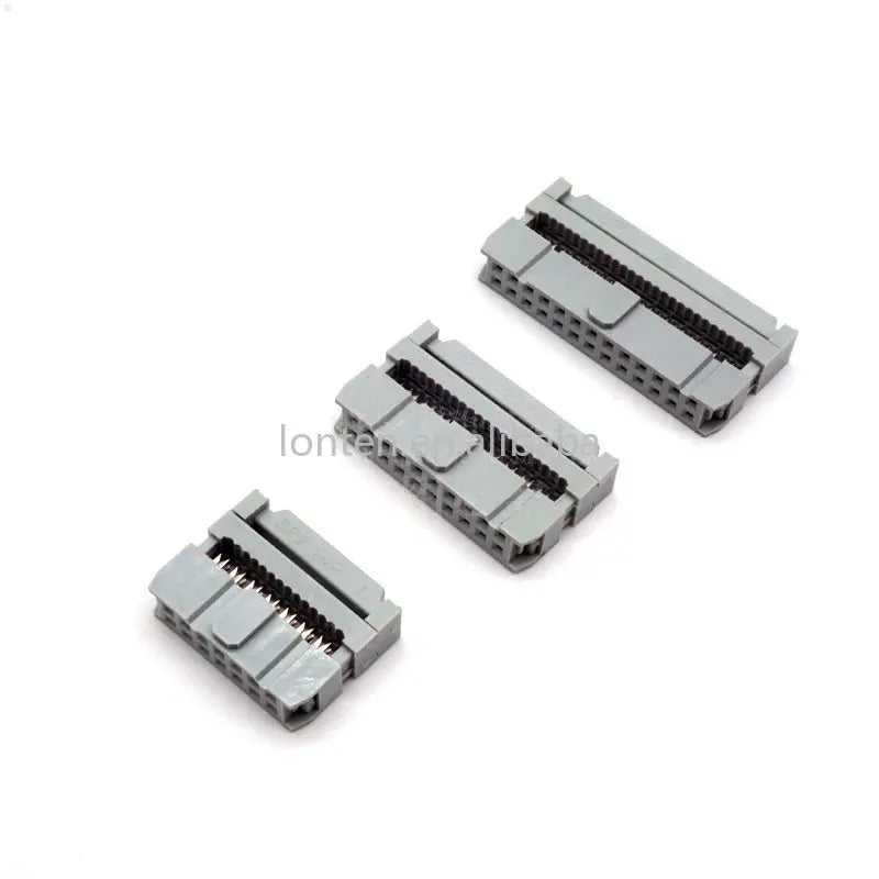 Custom FC 2.54mm IDC Socket Double Row Female Header Connector 10/14/16/20/26/30/34/40/50 Pin for 2651 26AWG 28AWG 1.27mm Cable Manufacturer