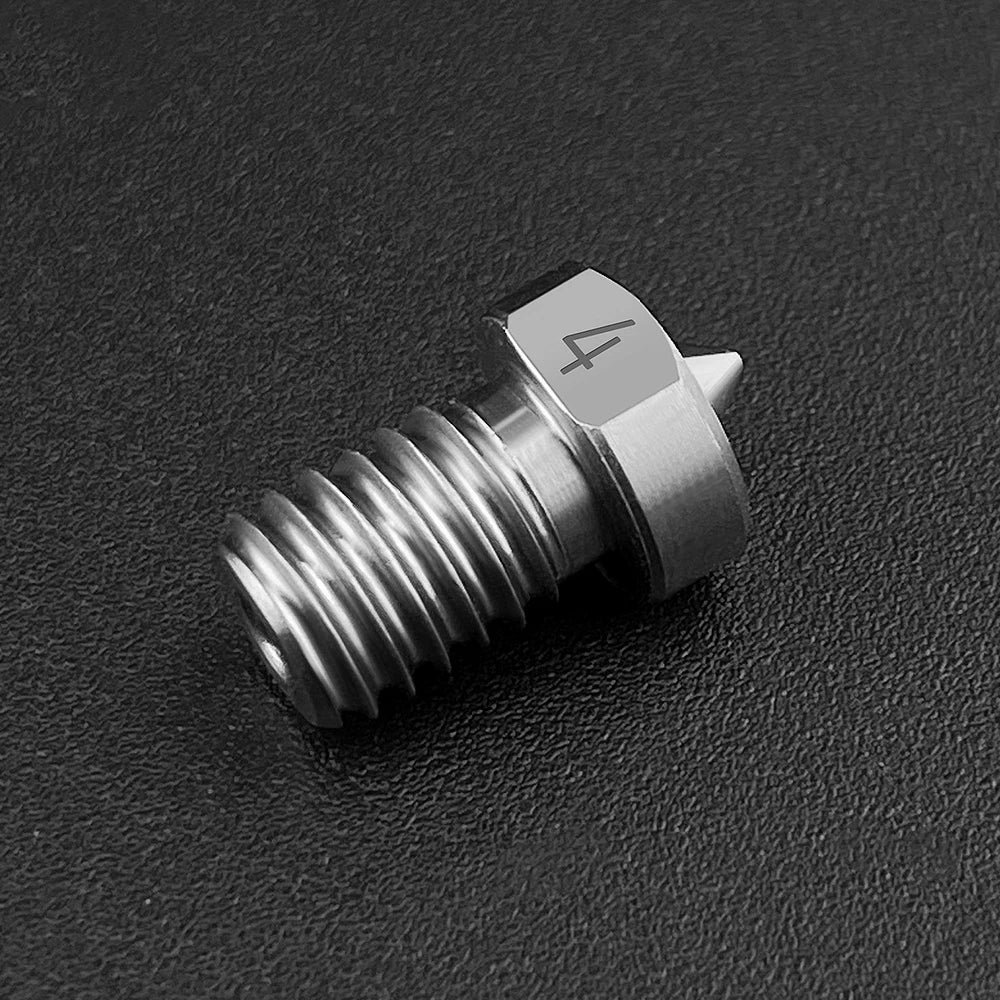 Custom 3D Printer Parts TC4 Titanium Alloy Nozzle E3D V5 V6 High Strength Nozzle M6 Thread  J-head Hotend Extruder 1.75MM Filament Manufacturer