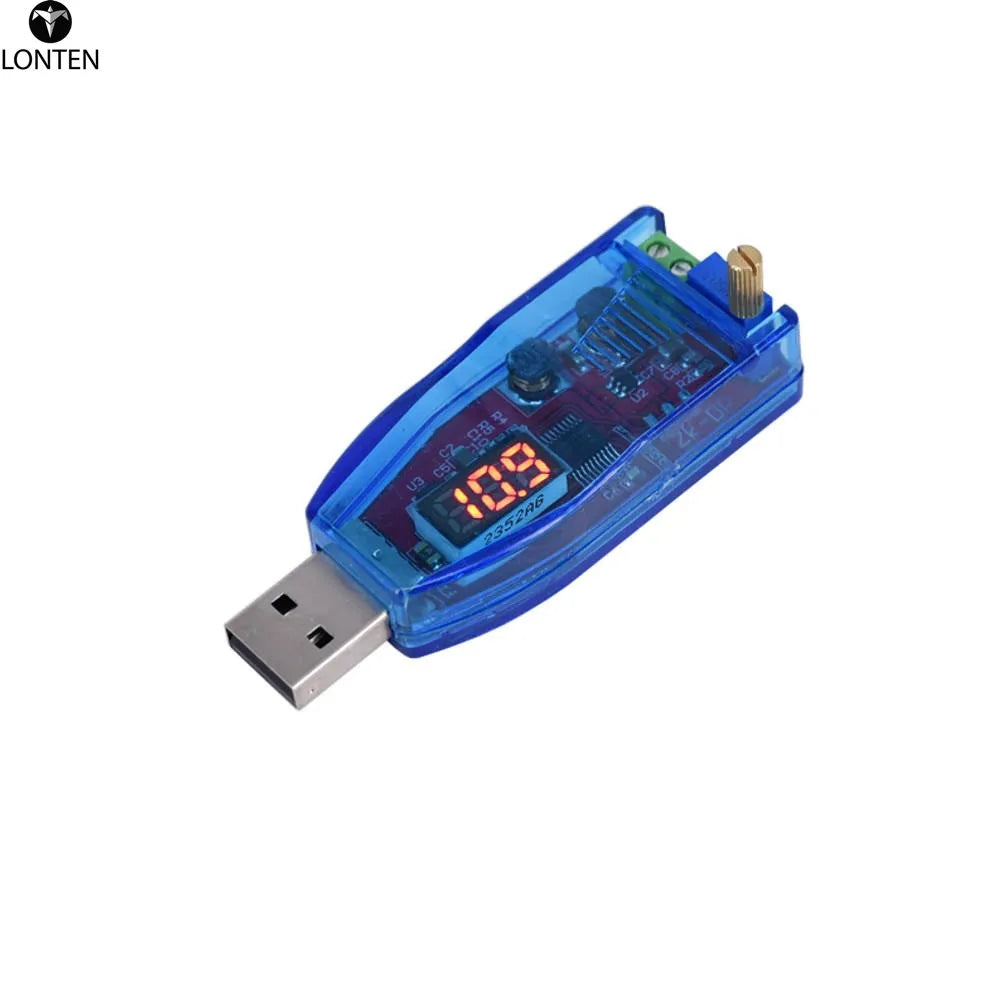 Custom Lonten 3pcs/lot Red Green Light 5V to 12V 24V Voltage Display USB Boost Module 1-24V Adjustable 3W Desktop Power Supply Manufacturer