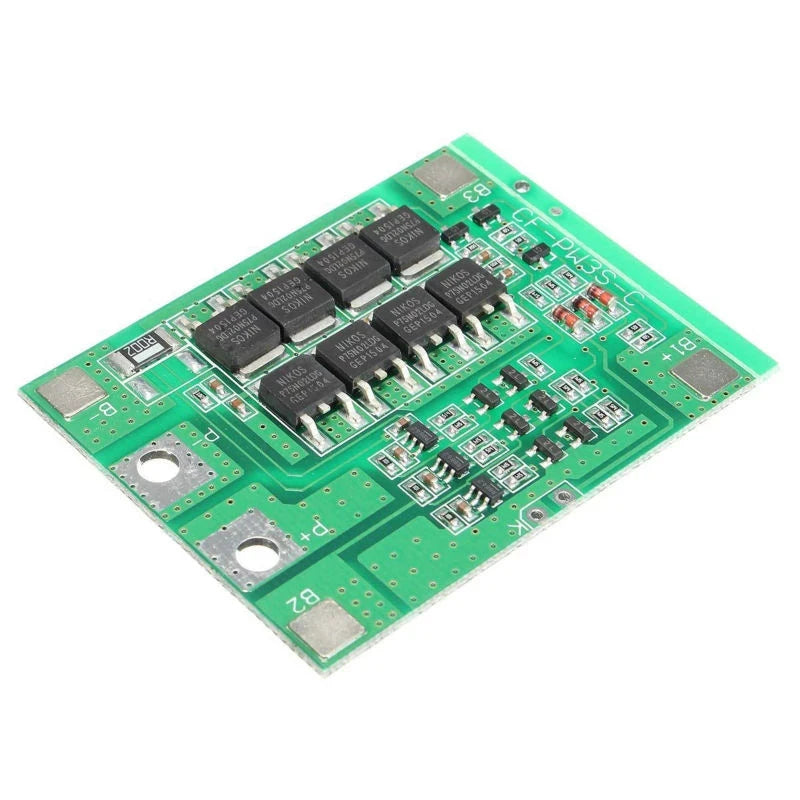 Custom 3S 24A Li-ion Lithium Battery 3.7V 18650 Charger Batteries Protection Board Green Module Manufacturer