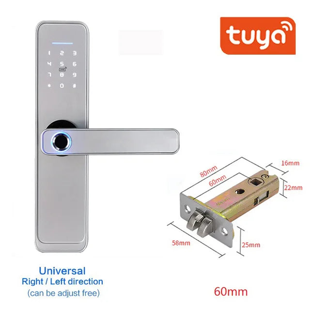 Custom Hot Tuya Smart lock Waterproof smart Fingerprint door lock WiFi lock Manufacturer