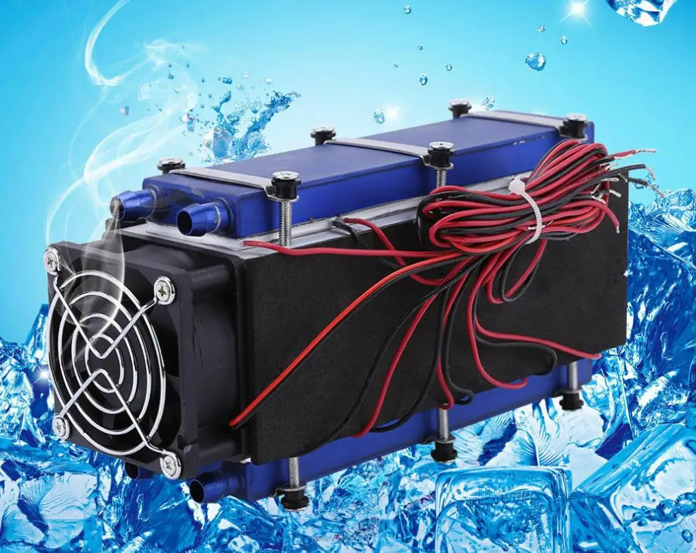 Custom 12V 576W 8 Chip Aluminum TEC1-12706 Low Noise Peltier DIY Thermoelectric Cooler Refrigeration Tool Pet Bed Home Accessories Manufacturer